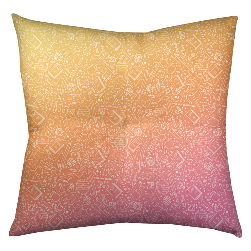 Coussin de sol carré Katelyn Elizabeth, 26 po x 26 po, Orange clair