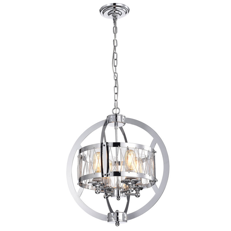 Rosser 4 - Light Geometric Chandelier