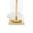 Metal Gold Table Lamp with Clear Glass Body