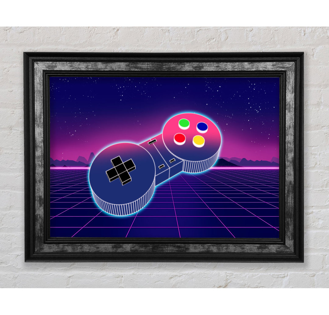 Retro Game Controller - Einzelner Bilderrahmen Kunstdrucke