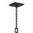 Cleary 24.75" 2-Light Outdoor Pendant with Clear Glass in Textured Black-126690932