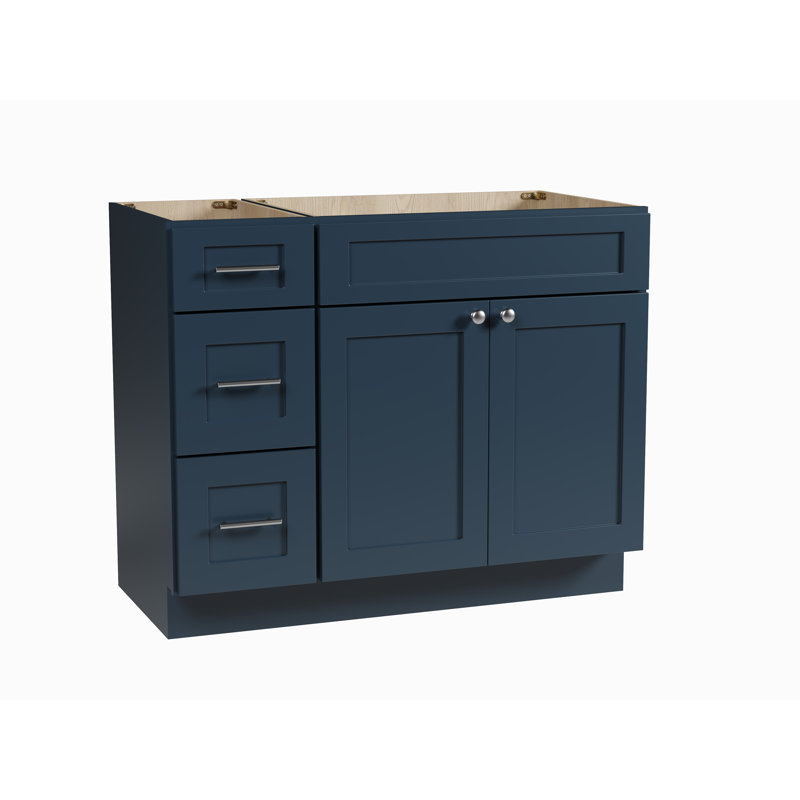 Base de meuble-lavabo simple 42 po Disar, Bleu