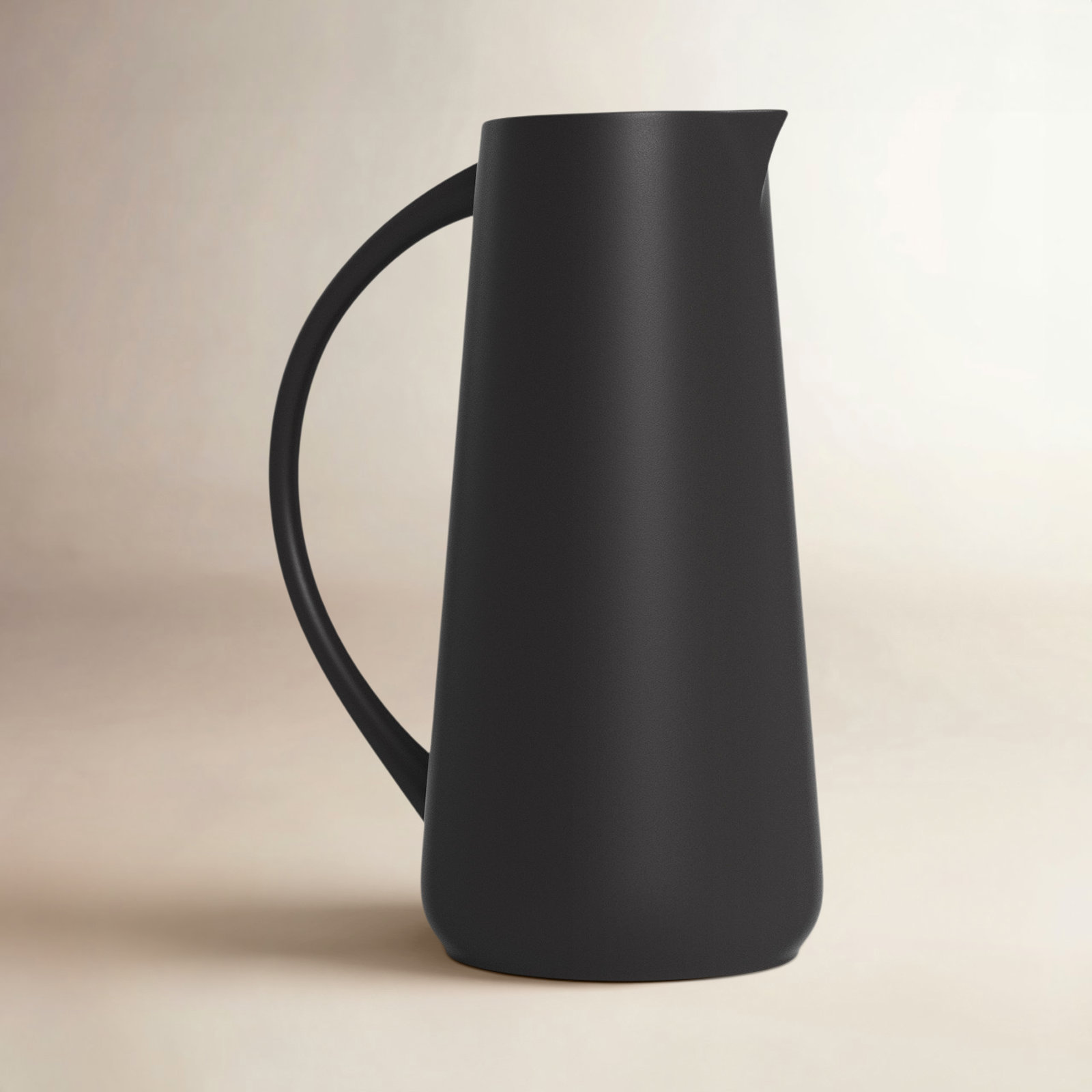 Osprey Stoneware Pitcher, Black