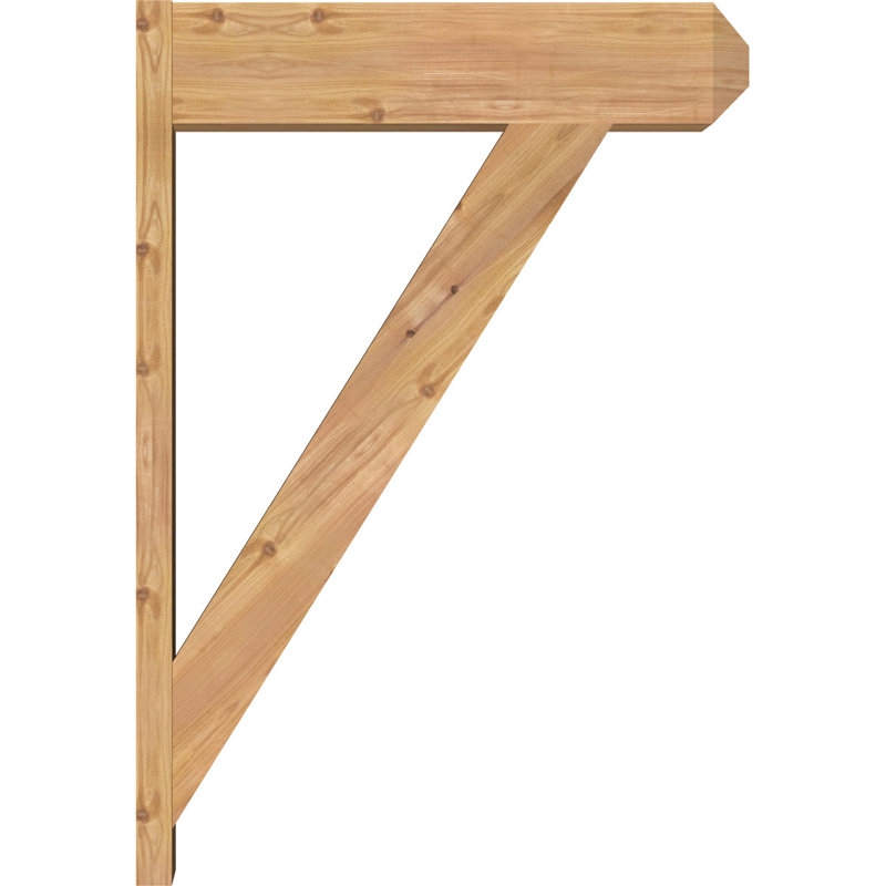 Artisan traditionnel en bois rustique, P 28 po x H 40 po, Cèdre rouge occidental l 7 1/2 po (lisse)