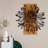 Elegant Decorative Wooden Wall Accessory, Black & Walnut, 22.0 x 22.8 inches | 100% Metal Frame (Thickness: 0.05 inches), 100% Wooden Backing (Thickness: 1.2 inches) | Perfect for Home Decor & Modern Spaces