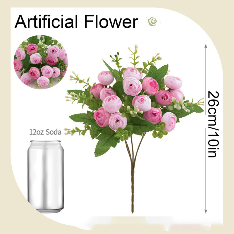 Fleur de 1 PC, petite fleur de thé, décoration de bureau de mariage, Mauve