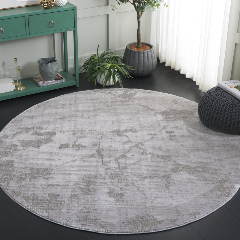 Maximous Performance Abstract Rug, Round 6'7"
