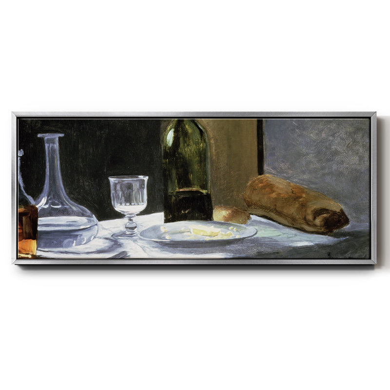 Nature morte avec des bouteilles, 1862 - toile encadrée