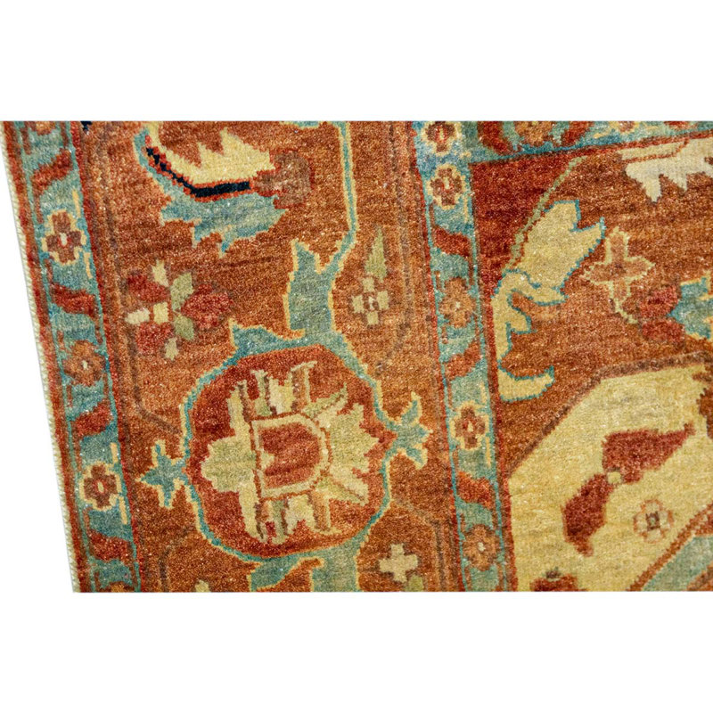 Heriz Wool Oriental Area Rug