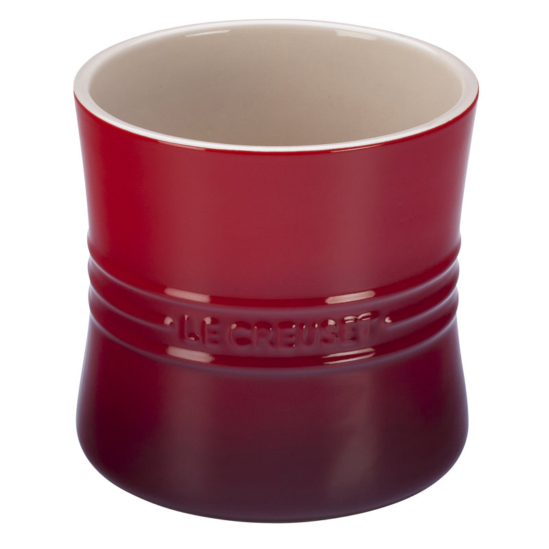 Le Creuset Stoneware Utensil Crock, 2.75 qt., Oyster