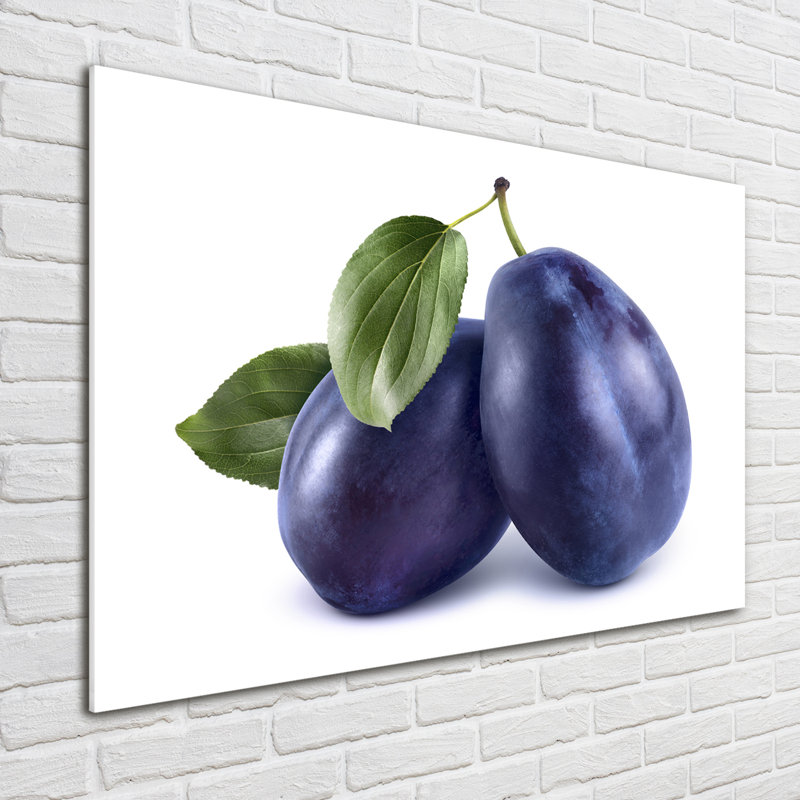 Plums - No Frame Print on Glass