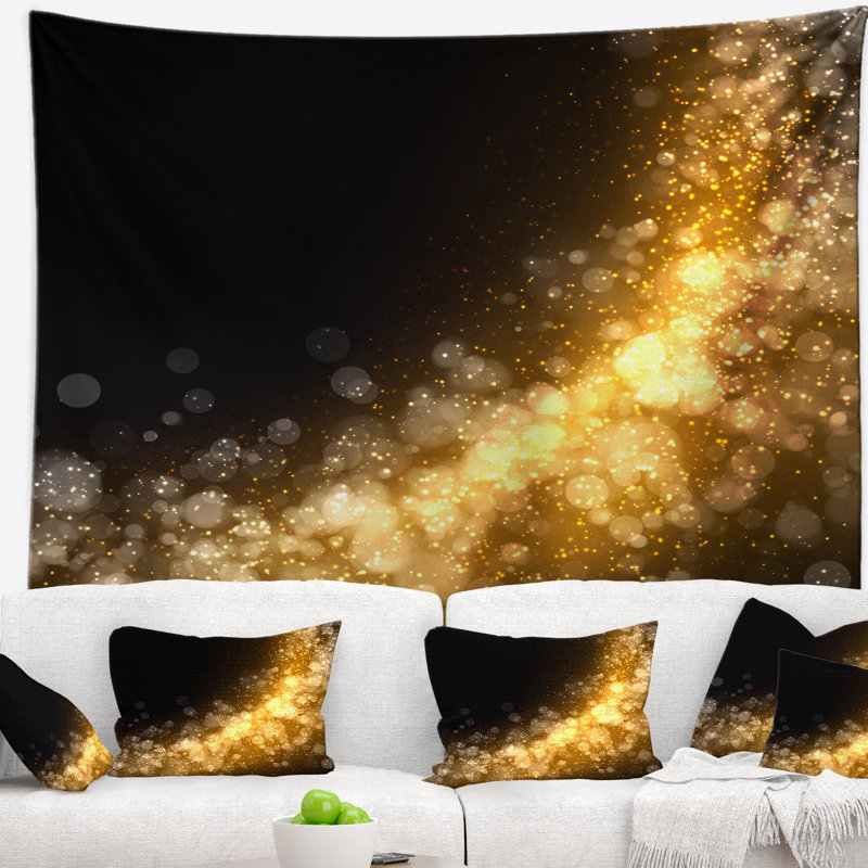 Abstract Polyester Tapestry, 32" H x 39" W