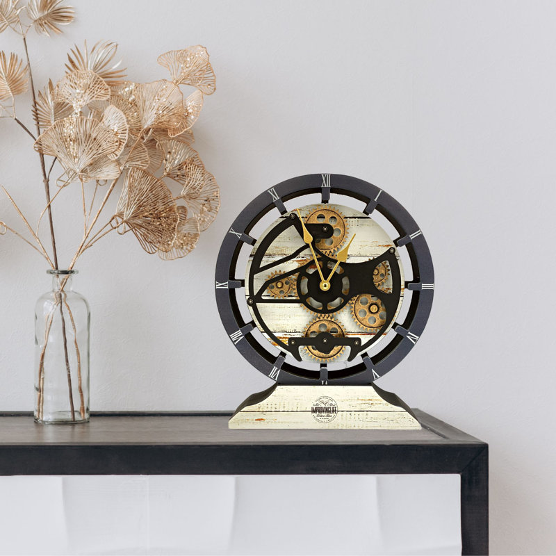 Wood Wall Clock, Desert Beige