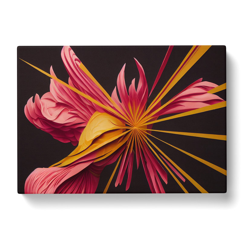 Fantastic Modern Flower - Wrapped Canvas, 35cm H x 50cm W x 3cm D
