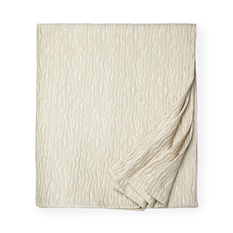 Ondate Coverlet, Full/Double Coverlet, Dark Khaki