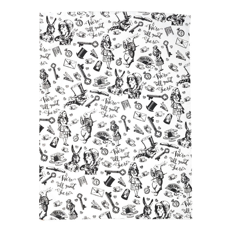 Alice In Wonderland Cotton Embroidered Tea Towel Kitchen Towel