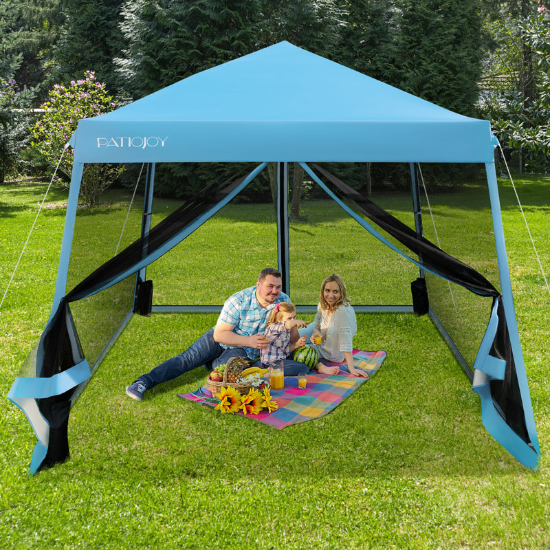 Pergola en bois massif l 10 pi x x P 10 pi pi, Bleu