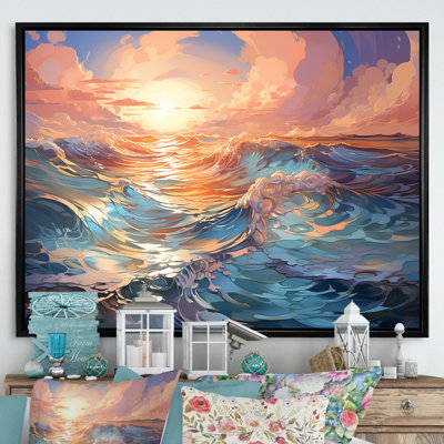 «Aqua Pastel Clouds Lansdcape I», reproductions d'art mural nuages