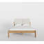 Structure de lit en bois massif Ardin avec tête de lit tapissier crème-1052848202-1052848200