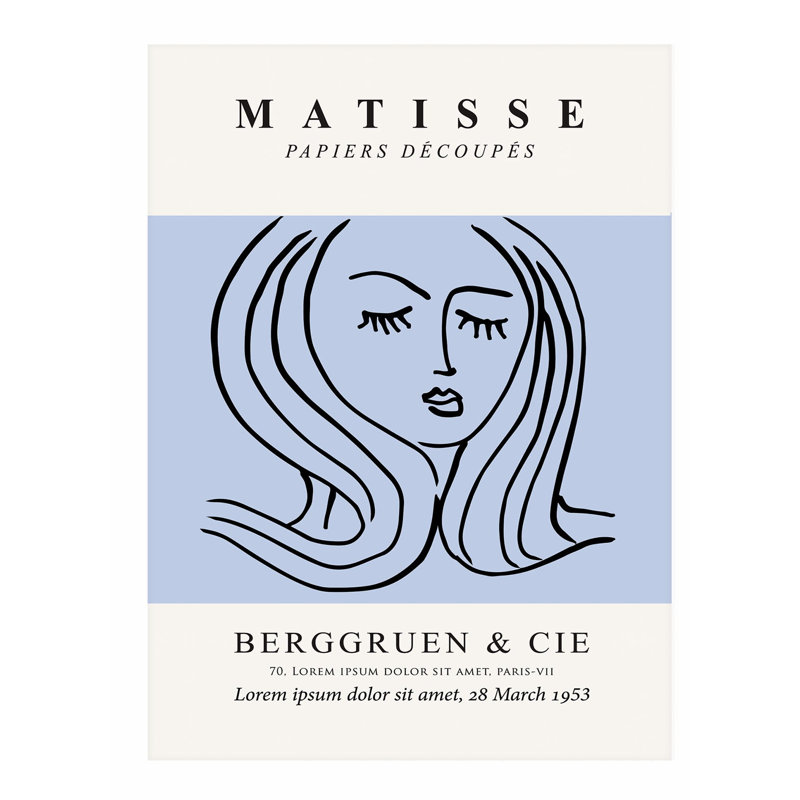 People and Portraits Matisse, H 36 po x l 24 po
