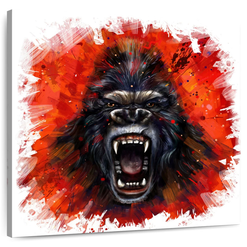 Crowle Gorilla Rage, 33" H x 33" W