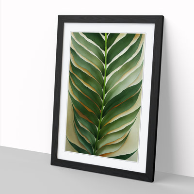 Addesyn Fern Leaf Textured - Picture Frame Print
