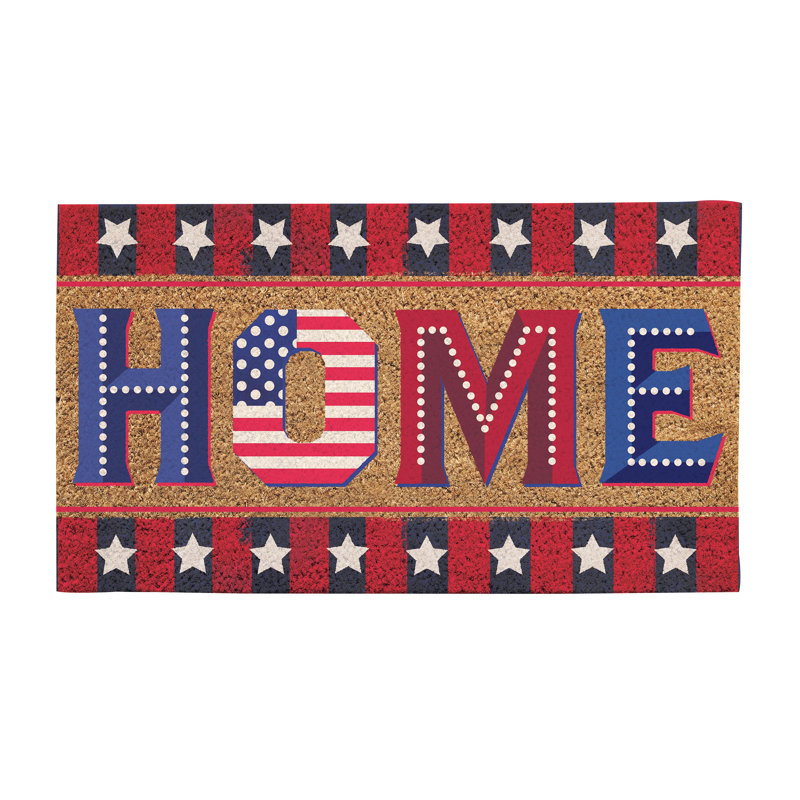 Tapis en fibre de coco Patriotic Home