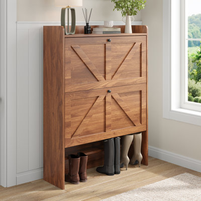 16 Pair Shoe Storage Cabinet