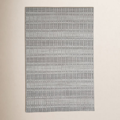 Adriann Gray Hand-Woven Geometric Rug