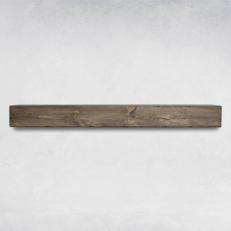 Melodye Rustic Fireplace Shelf Mantel