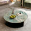 Plateau de table rond en pierre frittée à motif vert, plateau de remplacement pour table de salle à manger, table basse et table d'appoint-133206092