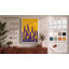 Lupines Against Gold Botanical - Wrapped Canvas-743356051-743356048