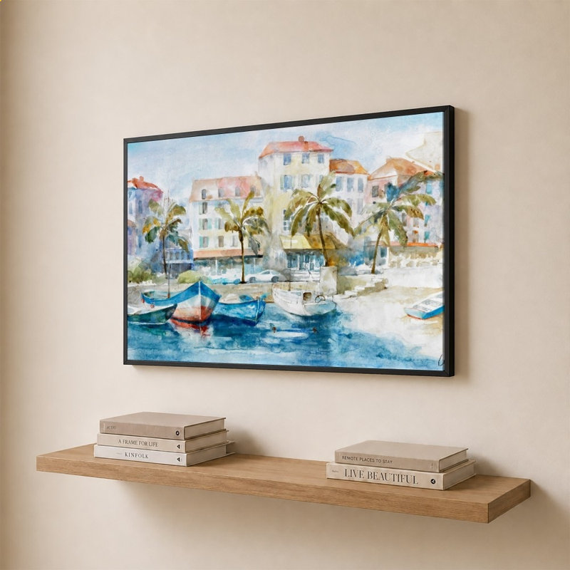 «Coastal Town» par Lorenzo Collective - Impression sur toile