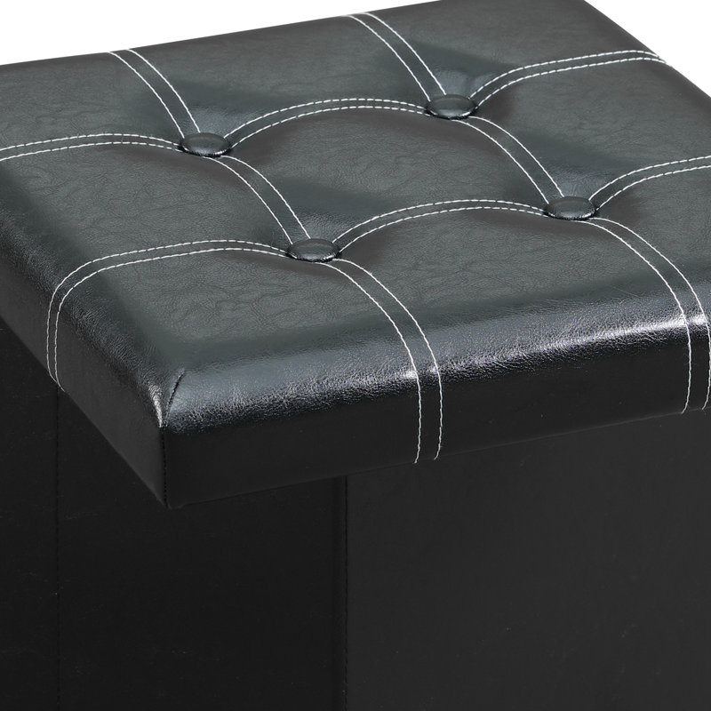 Alauda Faux Leather Ottoman