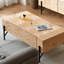 Table basse en bois massif de style rétro
