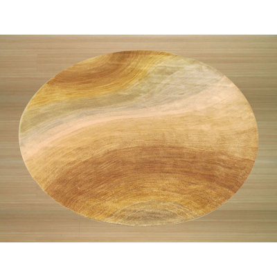 Nina Stylish Beige Hand Tufted Wool Area Rug