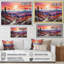 «Peach Purple Mountains Sierra Sunrise», reproduction d'art sur toile-1373619660-1373619664
