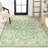 Delcine Bohemian Textured Weave Floral Cream/Green Indoor/Outdoor Rug-185711632
