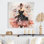 «Black Avant Garde Fashion Ballet», impression d'art mural en métal fractal