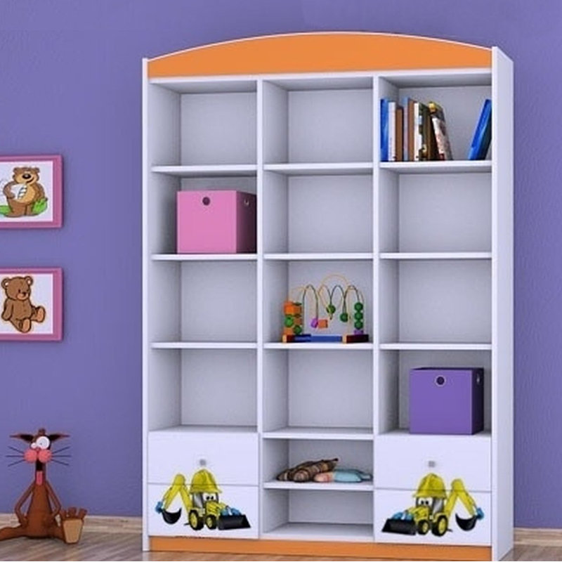 Forrest 183cm H X 132cm W Kids Cube, Orange