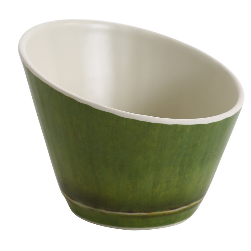 Bamboo Style 32 oz. Melamine Salad Bowl