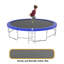 Grand trampoline récréatif de 15 pi avec filet de sécurité et panier de basketball