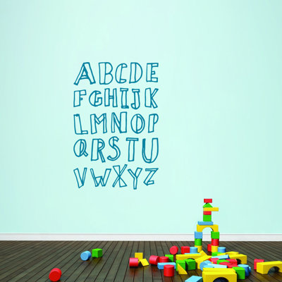 Text & Numbers Non-Wall Damaging Wall Decal