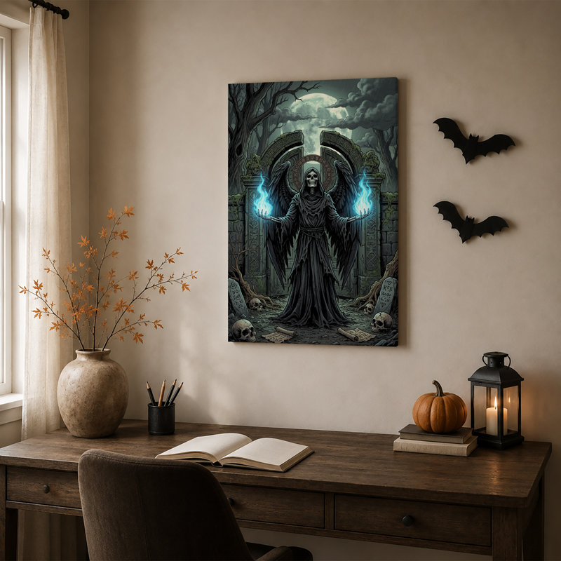 Art mural sur toile Halloween, H 18 po x l 12 po