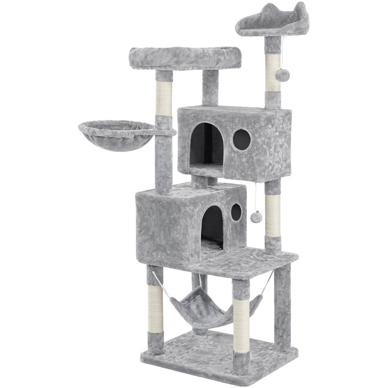 Daughtry 64.5" H Multi-Level Cat Tree, Light Gray