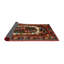 Tapis rouge/beige/noir traditionnel Telang-1478533962