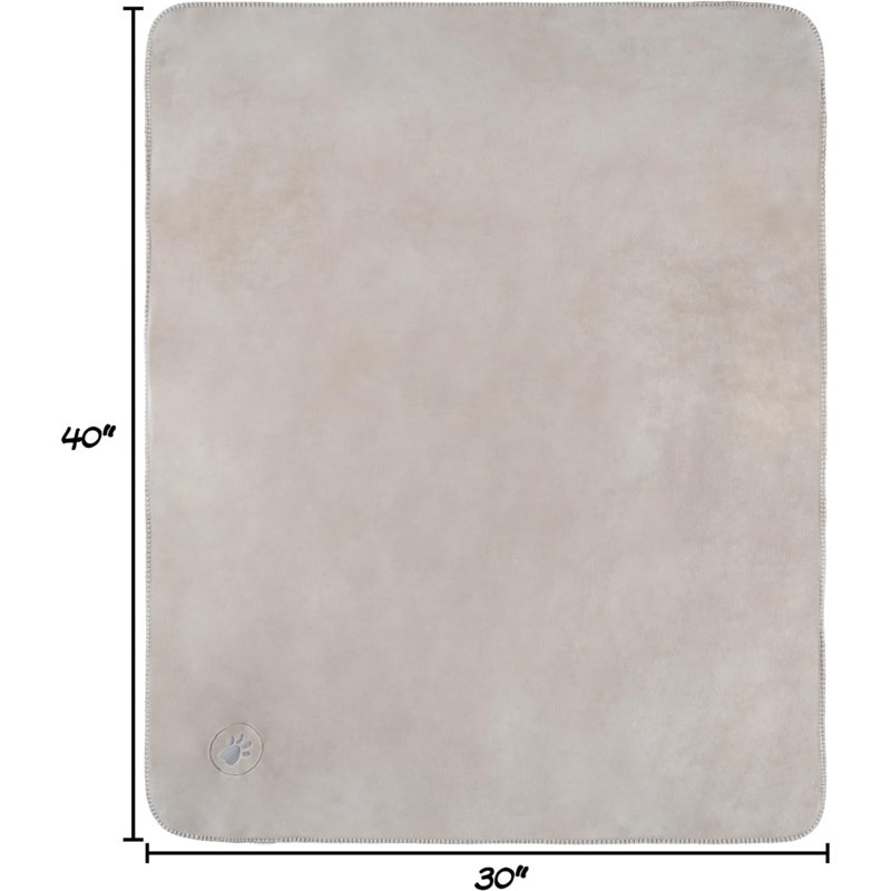 Couverture pour animaux, L 30 po x L 40 po, Brun clair
