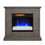 Foyer électrique duraflame, gris vieilli