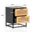 Alevras 45cm W Metal Bedside Table