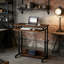 Bureau avec roulettes, table pour ordinateur portable pratique, bureau à hauteur réglable